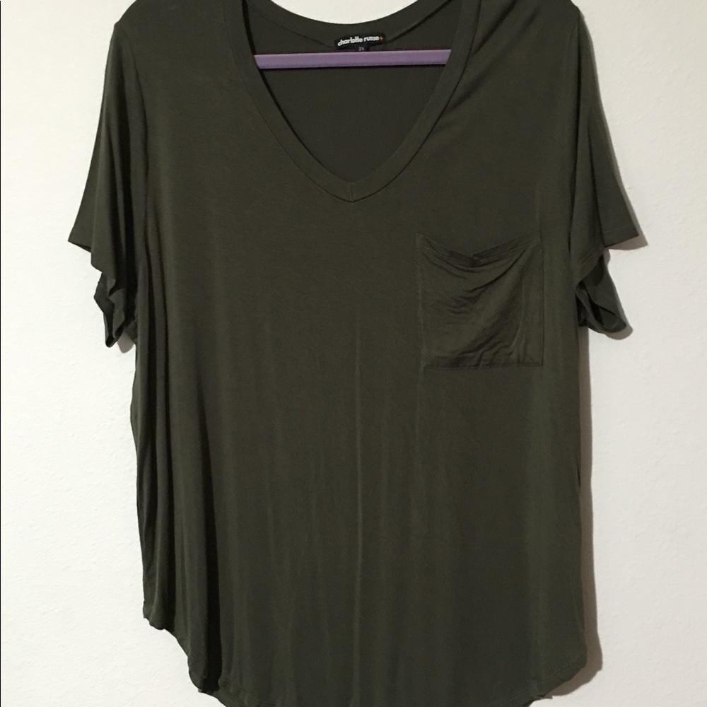 V neck pocket tee